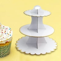 Stalak za papir za torte lako je sastaviti troslojni cvjetni rub za jednokratnu upotrebu deserta za vjenčanje