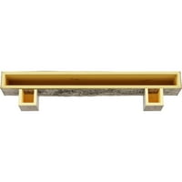 Ekena Millwork 8 H 12 d 48 W grubo pilani kamin na drva Mantel Kit W Alamo Corbels, izgorjeli bor