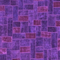 Ahgly Company zatvoreni pravokutnik Patchwork Purple prijelazno područje prostirke, 4 '6'