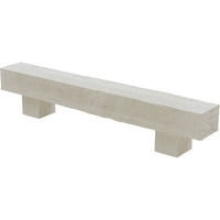 Ekena Millwork 6 H 8 d 72 W grubo pilane drvene kamin Mantel Kit W Alamo Corbels, tvornički prepun