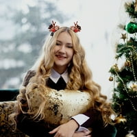 Božićna traka za kosu Božićna sjajna kosa losa preslatka kugla za šminkanje pribor za kosu