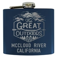 Rijeka McCloud, Kalifornija, suvenir s laserskim graviranjem istražite prirodu, unca, tikvica od nehrđajućeg čelika,