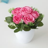 Umjetna cvjetna biljka U Stilu imitacije stola za blagovanje, plastična imitacija cvijeta u Saksiji za spavaću
