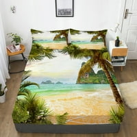 Kućni tekstil s nautičkim slikanjem, kreativna posteljina za posteljinu, ugradbeni prekrivač, Nova Moda, Dvostruki