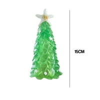 Prozirna figurica božićnog drvca dodati će prekrasnu božićnu atmosferu figurica od smole za poklon prijatelju,