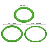 UxCell Plastic Carnival RingToss prstenovi igra obruč, zeleni paket