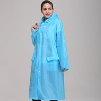 Jakna Pxiakgy za odrasle osobe s kapuljačom na zakopčane i džepovima, odjeća za kišu Uni Rain, moderan kaput za