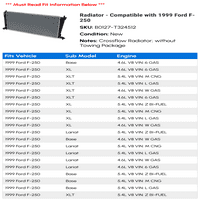 Radijator - kompatibilan s Ford F -250