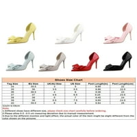 Ženske pumpe s visokim potpeticama, Štikle, Štikle, ženske cipele, ženske natikače s mašnom, sive 5