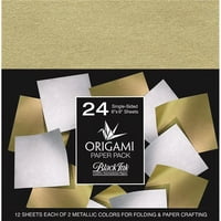 Pakiranje origami papira - metalni listovi duda