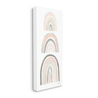 Stupell Industries Raigly Grey and Pink Sažetak Rainbow Arches Design by Courtney Prahl, 13 30