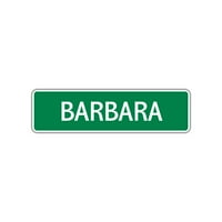 Barbara Girls Dječji naziv slovo tiskana ploča ukras Unutarnji vanjski jedinstveni naljepnica zidna novost aluminijski
