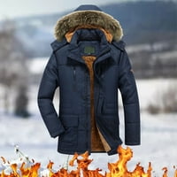 + zimski kaputi za muškarce, jesenska zimska jakna dugih rukava, parkovi s kapuljačom s plišanim ovratnikom, ženski