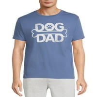 Očev dan muškog psa tata majica i poklon set šešira, 2 komada