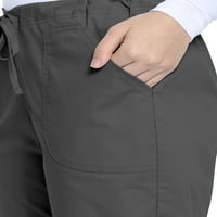 Ženske teretne hlače s elastičnim vezicama s elastičnim vezicama