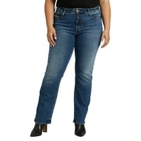 Silver Jeans Co. Plus veličina Avery High Rise Slim Bootcut Traperice Veličine struka 12-24