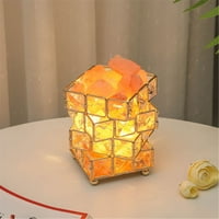 Dekorativna svjetla 4,92 inča svjetiljka s prigušivačem-noćno svjetlo prirodni kristalni kamen klasična metalna