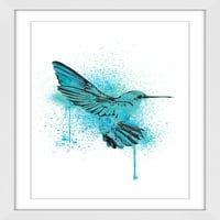 Uokvireni otisak slike plavi Kolibri