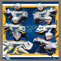 Zidni poster tima St. Louis Blues, 14.725 22.375 uokviren