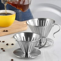 Aparat za kavu od nehrđajućeg čelika, konusni filter, stalak za šalice, aparat za kavu