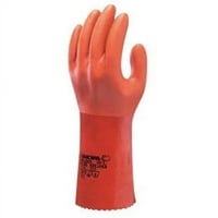 Bešavne pamučne rukavice od PVC-a od 620 do 11.Narančasta boja narančasta