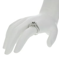 Zaručnički prsten od 14k bijelog zlata za mladence veličine ženske odrasle osobe