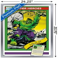 Trgovačke kartice u A-listi-Zidni plakat Hulk, 22.37534 uokviren