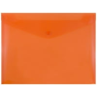 Plastične omotnice s gumbima, 9. 8.813, 12 pakiranja, narančasta