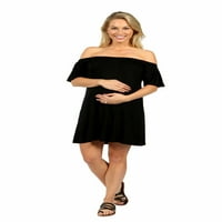 24 + udobna odjeća za trudnice labavog kroja Mini haljina s ramena