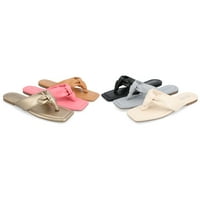 Kolekcija Journee Womens Ares Tru Comfort Foam Light Puff Flip Flop sandale