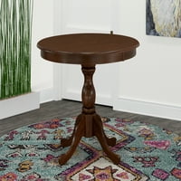 Namještaj od mahagonija okrugli drveni stol od mahagonija stolna ploča i noge okruglog stola za blagovanje od