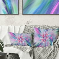 Dizajn egzotično svijetloplavi cvjetni latica ples - jastuk cvjetnog bacanja - 18x18