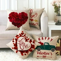 Jastučnica mekana, periva, skriveni patentni zatvarač, ljubavna jastučnica, ukras za Valentinovo za dnevnu sobu