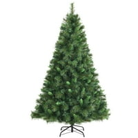 Costway 6ft Neobično zglobni PVC Umjetno božićno drvce W Savjeti i metalni stalak