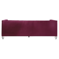 Kauč na raspolaganju s jastucima u bordo boji
