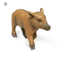 Cuseam model divlje svinje, figurica divlje svinje, ljupka kreativna živopisna divlja životinja divlje svinje