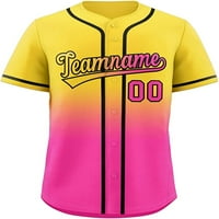 Prilagođeni gradijentni hip hop Baseball dresovi ušiveni s personaliziranim imenom i brojem za muškarce, žene
