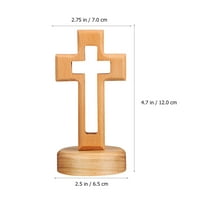 Drveni križni ukras drveni stolni križ s postoljenim religioznim poklon crkvenim opskrbama za ukras