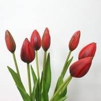 Tulipanski, umjetni cvjetni fau tulipani umjetno cvijeće pravi dodir lagano ljubičasto