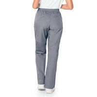 Ženske rastezljive teretne hlače širokog kroja s 3 džepa 83221
