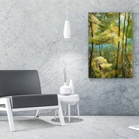Plakati i otisci Forest Melody Slikanje zlatnog jesenskog zida Umjetničke šumske biljke Priroda Zidna umjetnička
