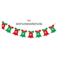 Božićna šarena viseća Zastava, kreativne čarape sa slovima, transparenti u obliku losa, pozadina
