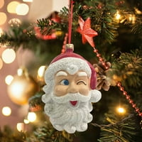Namignuće Djed Mraz viseće figurice ukrasi božićni ukras treptaja namignuvši Djed Mraz viseći figurice ukras za