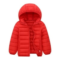 Zimske kapute za djecu Dječake djevojčice kaputa s kaputom Zimski kaput Zipper Light Pufler Down Jacket nadmašuje