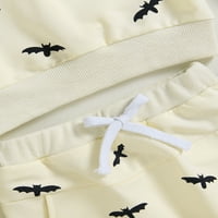 Odjeća za dječake za Noć vještica, puloveri s dugim rukavima s printom + rastezljive hlače