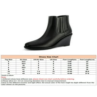 Zodanni ženske kratke čizme visoke pete chelsea boot bočni patentni patentni bootske čizme dame cipele žene casual