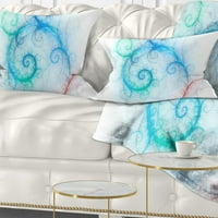 Dizajnirati prekrasan plavi fraktalni uzorak - Sažetak jastuka za bacanje - 16x16
