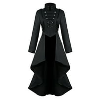 Zimski kaputi za žene žene gotički steampunk gumb čipka od korzeta kaputa jakna