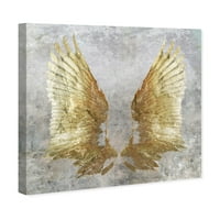 Modni i glam Art Studio u Mumbaiju ispisuje na platnu moja zlatna krila krila-Zlatna, Siva