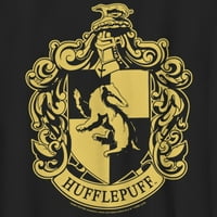 Dječak Harry Potter Hufflepuff House Crest Graphic Tee Black Small